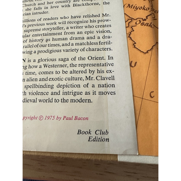 Shogun A Novel of Japan James Clavell Vol 1&2 HC/BC/1975/Antheneum 1st Ed VTG - Picture 5 of 16